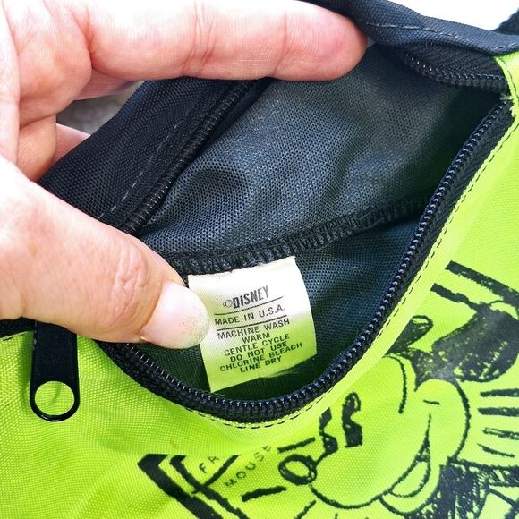 VTG 90s Disney Mickey Mouse Fanny Pack Waist Travel Bag Pouch Belt - Picture 5 of 9